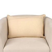 Brown Ornate Floral Lumbar Pillow