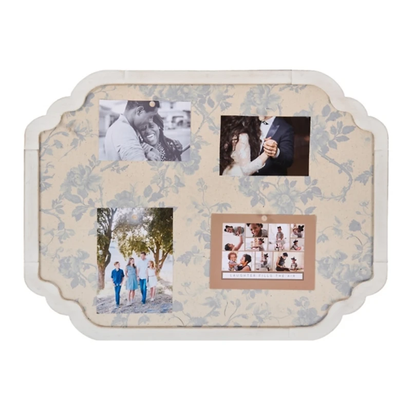 Blue Floral Toile Pinboard