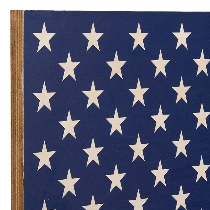 American Flag Wood Plaque, 36 in.