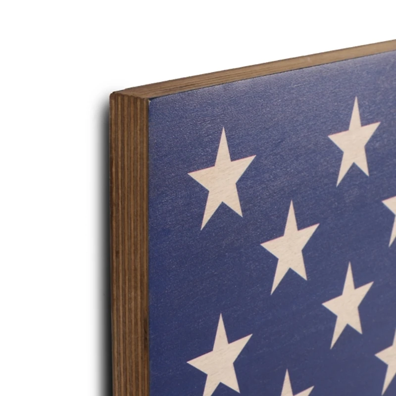 American Flag Wood Plaque, 48 in.