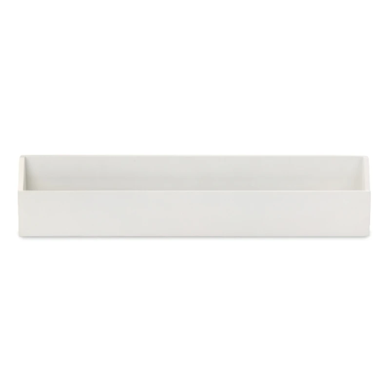 White Wooden Pocket Wall Shelf
