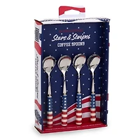 Stars and Stripes 4-pc. Coffee Spoon Set