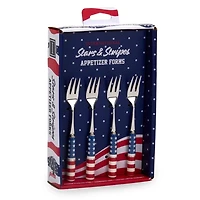 Stars and Stripes 4-pc. Appetizer Fork Set