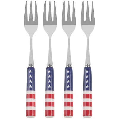 Stars and Stripes 4-pc. Appetizer Fork Set