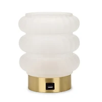 Bubble Frosted Glass Uplight Table Lamp
