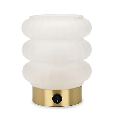Bubble Frosted Glass Uplight Table Lamp