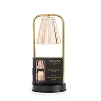 Amber Shade Arched Candle Warmer Lamp