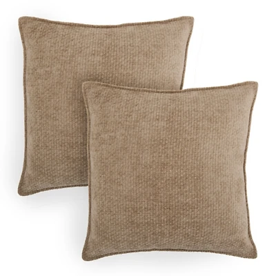 Solid Taupe Havana Pillows, Set of 2