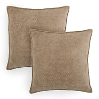 Solid Taupe Havana Pillows, Set of 2