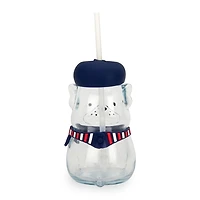 Frenchie Shaped Glass Tumbler