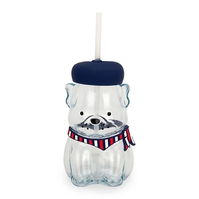 Frenchie Shaped Glass Tumbler