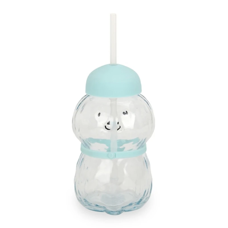 Teddy Doodle Shaped Glass Tumbler