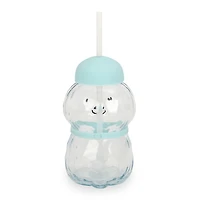 Teddy Doodle Shaped Glass Tumbler