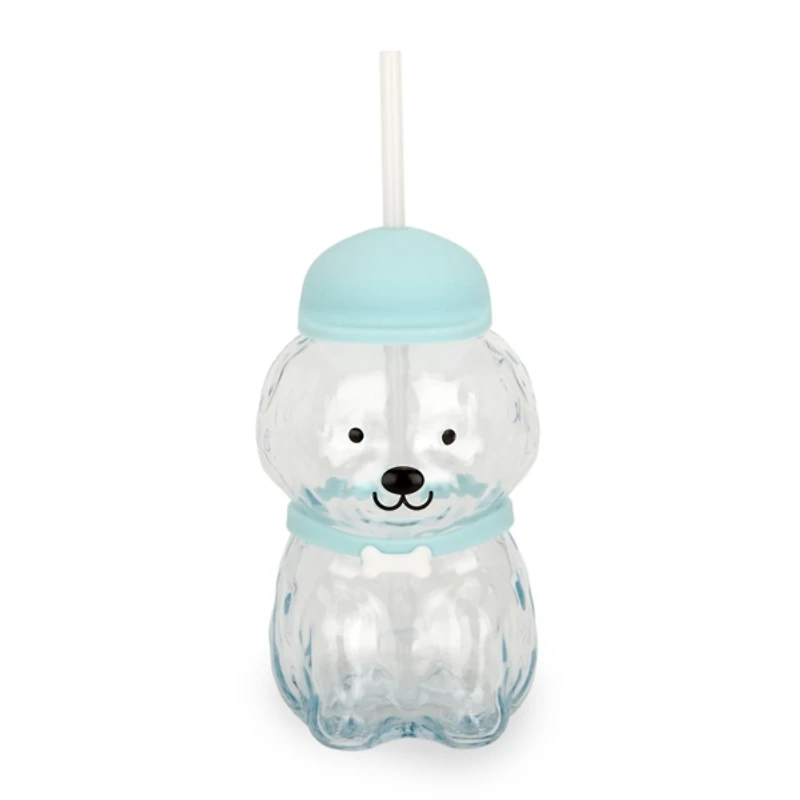 Teddy Doodle Shaped Glass Tumbler