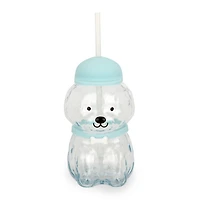 Teddy Doodle Shaped Glass Tumbler