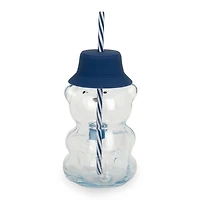 Reading Bear Shaped Glass Tumbler