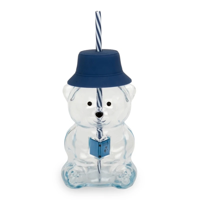 Reading Bear Shaped Glass Tumbler
