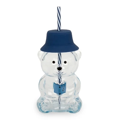 Reading Bear Shaped Glass Tumbler