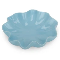 Large Blue Wavy Decorative Bowl
