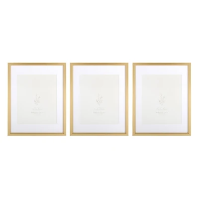 Gold Matted Wall Picture Frames