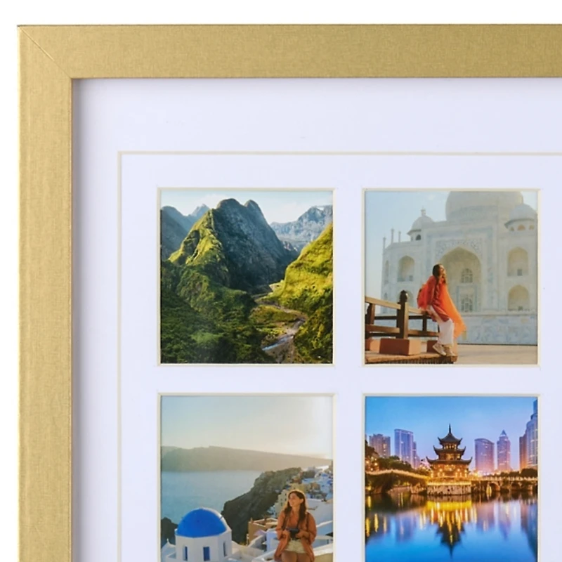 Gold 20-Photo Collage Frame