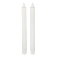 Mikasa White LED Taper Candles, Set of 2