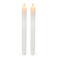 Mikasa White LED Taper Candles, Set of 2