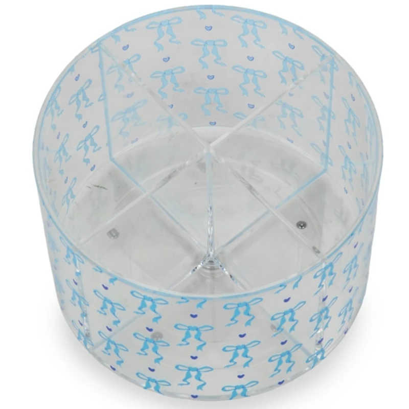 Blue Bows Bathroom Organizer