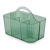 Green Fluted Divided Shower Caddy
