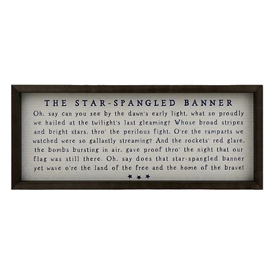 Star Spangled Banner Wall Plaque