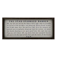 Star Spangled Banner Wall Plaque