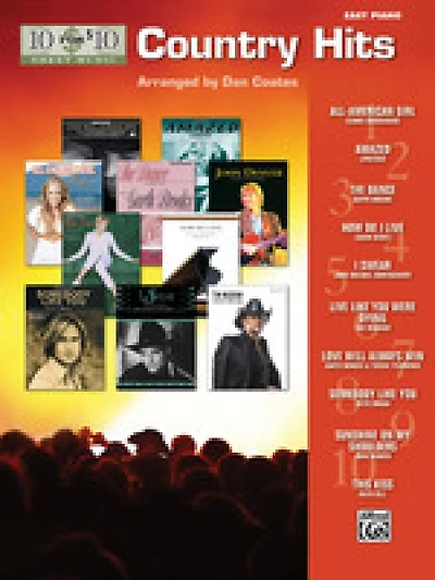 10 for 10 Sheet Music Country : Easy Piano Solos
