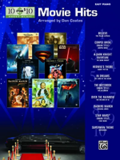 10 for 10 Sheet Music Movie Hits : Easy Piano Solos