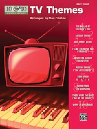 10 For 10 Sheet Music TV Themes : Easy Piano Solos