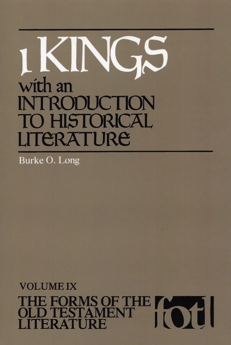 1 Kings : An Introduction to Historical Literature