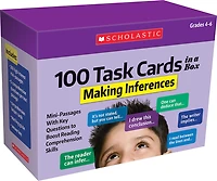 100 Task Cards in a Box: Making Inferences : Mini-Passages With Key Questions to Boost Reading Comprehension Skills