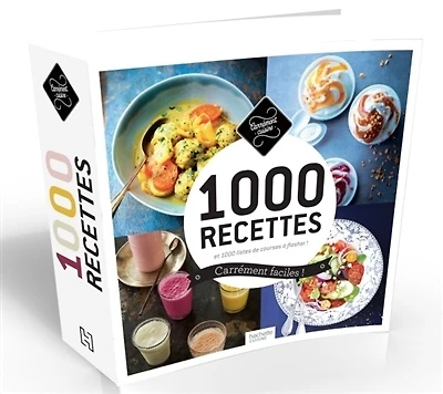 1.000 recettes et leurs listes de courses à flasher ! : carrément faciles !