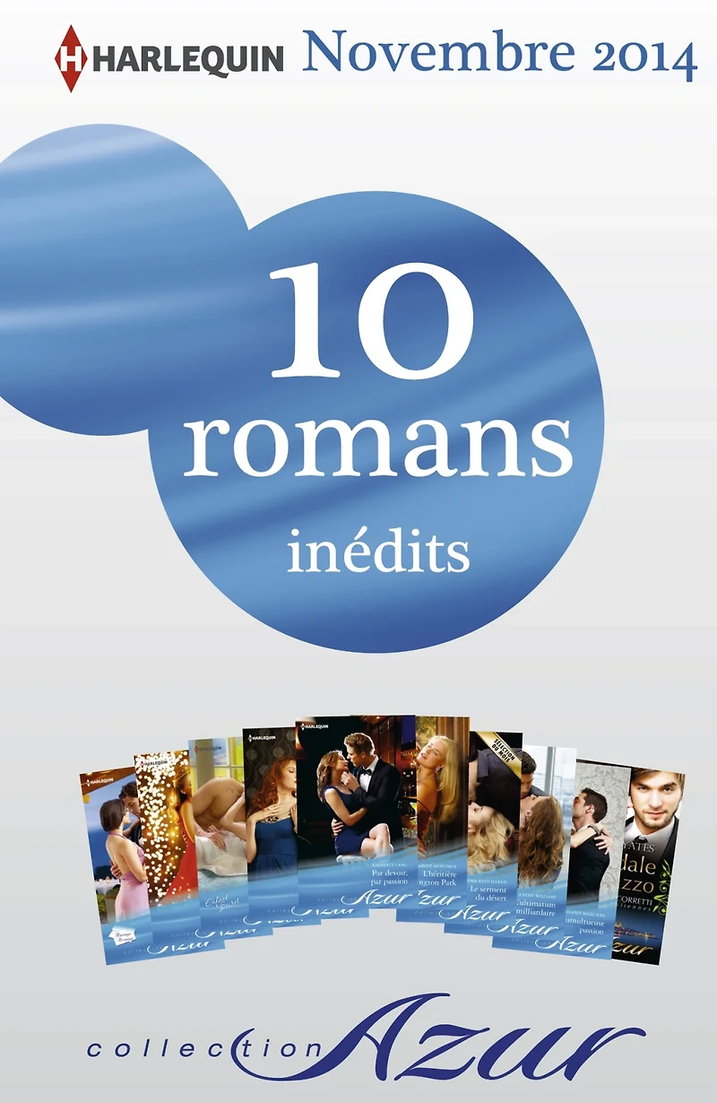 10 romans Azur inédits (n°3525 à 3534 - novembre 2014)