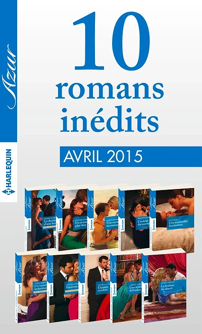 10 romans Azur inédits (n°3575 à 3584 - avril 2015)