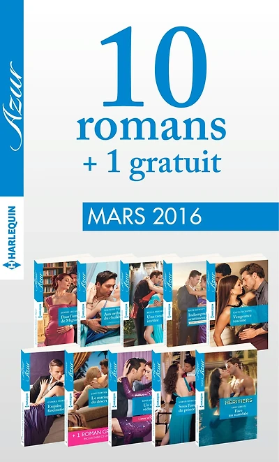 10 romans Azur + 1 gratuit (n°3685 à 3694)