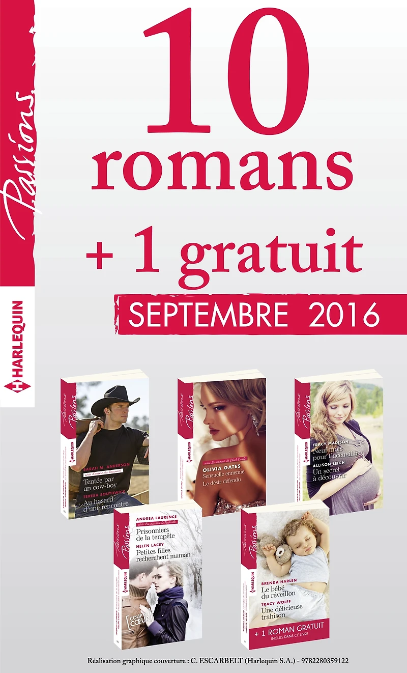 10 romans Passions + 1 gratuit (no615 à 619 - Septembre 2016)