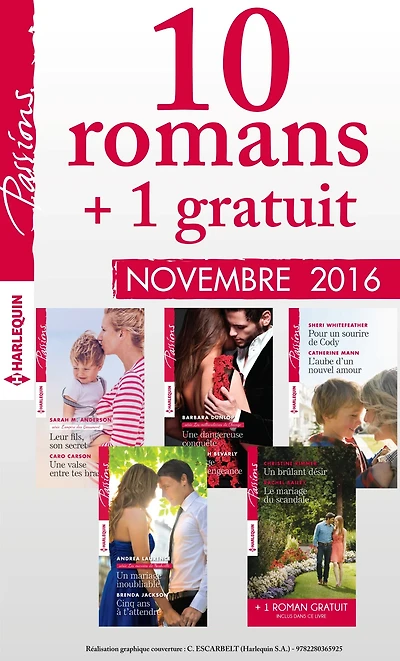 10 romans Passions + 1 gratuit (n°625 à 629 - Novembre 2016)