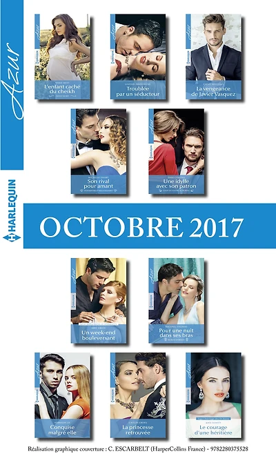 10 romans Azur (no3875 à 3884-Octobre 2017)