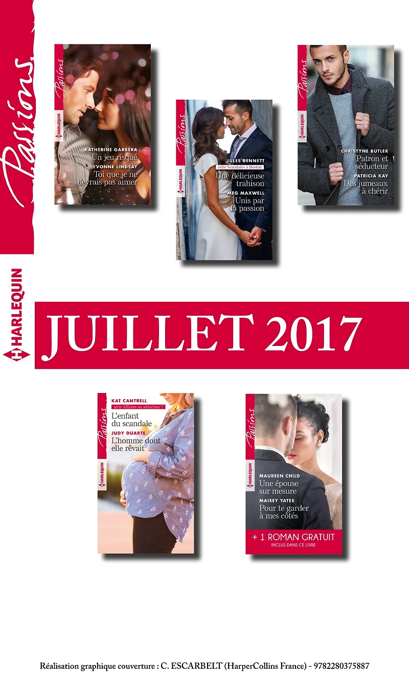 10 romans Passions + 1 gratuit (no665 à 669 - Juillet 2017)