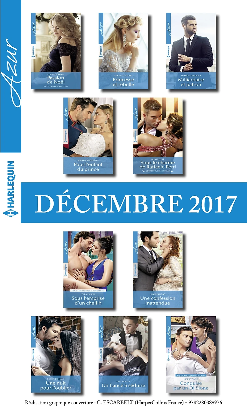 10 romans Azur (no3895 à 3904 - Décembre 2017)