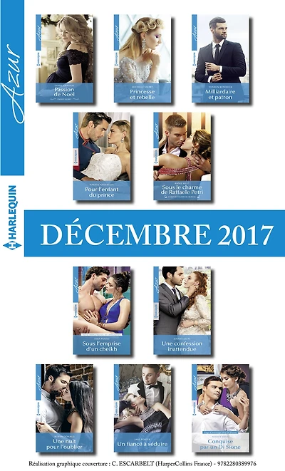10 romans Azur (no3895 à 3904 - Décembre 2017)