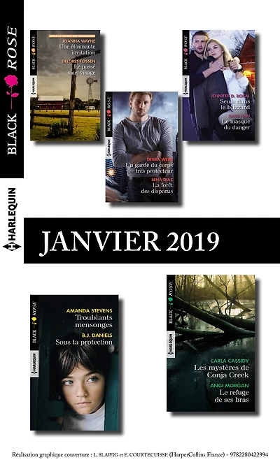 10 romans Black Rose (n°514 à 518 - Janvier 2019)