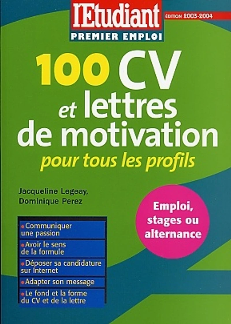 100 CV et Lettres de Motivation