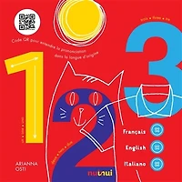 1, 2, 3 : français, English, italiano