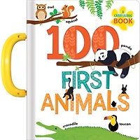 100 First Words Book: Baby’s First Animal Board Book with Handle | Early Learning Vocabulary for Toddlers Ages 1-3